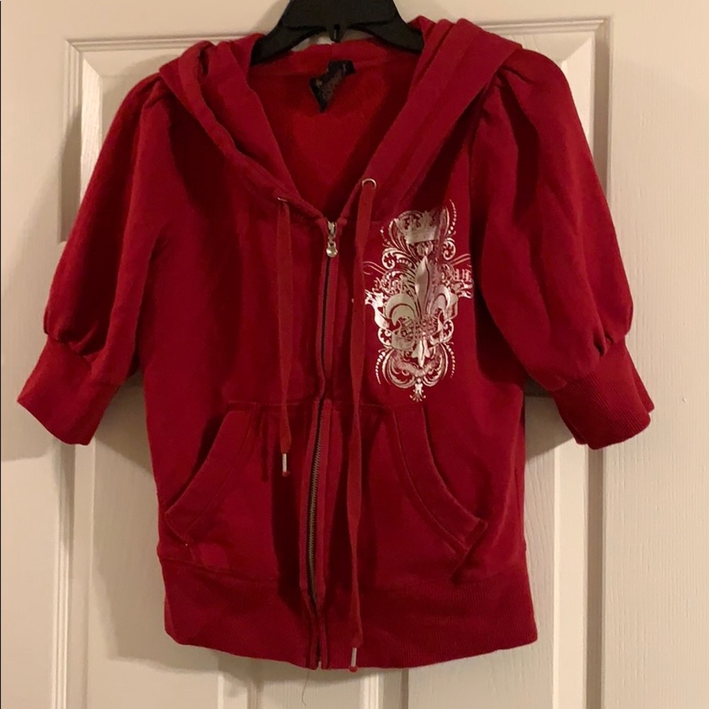 3/4 sleeve Express zip up hoodie